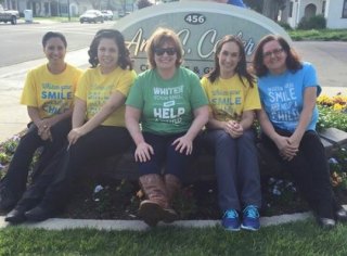 Amy Coeler (center) and friends.